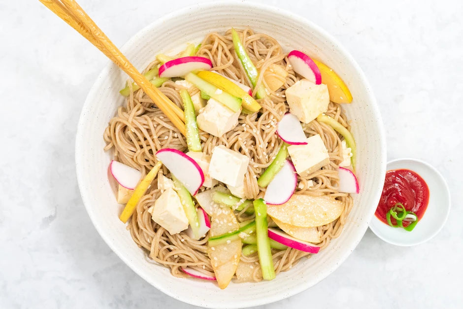 Korean buckwheat noodle salad