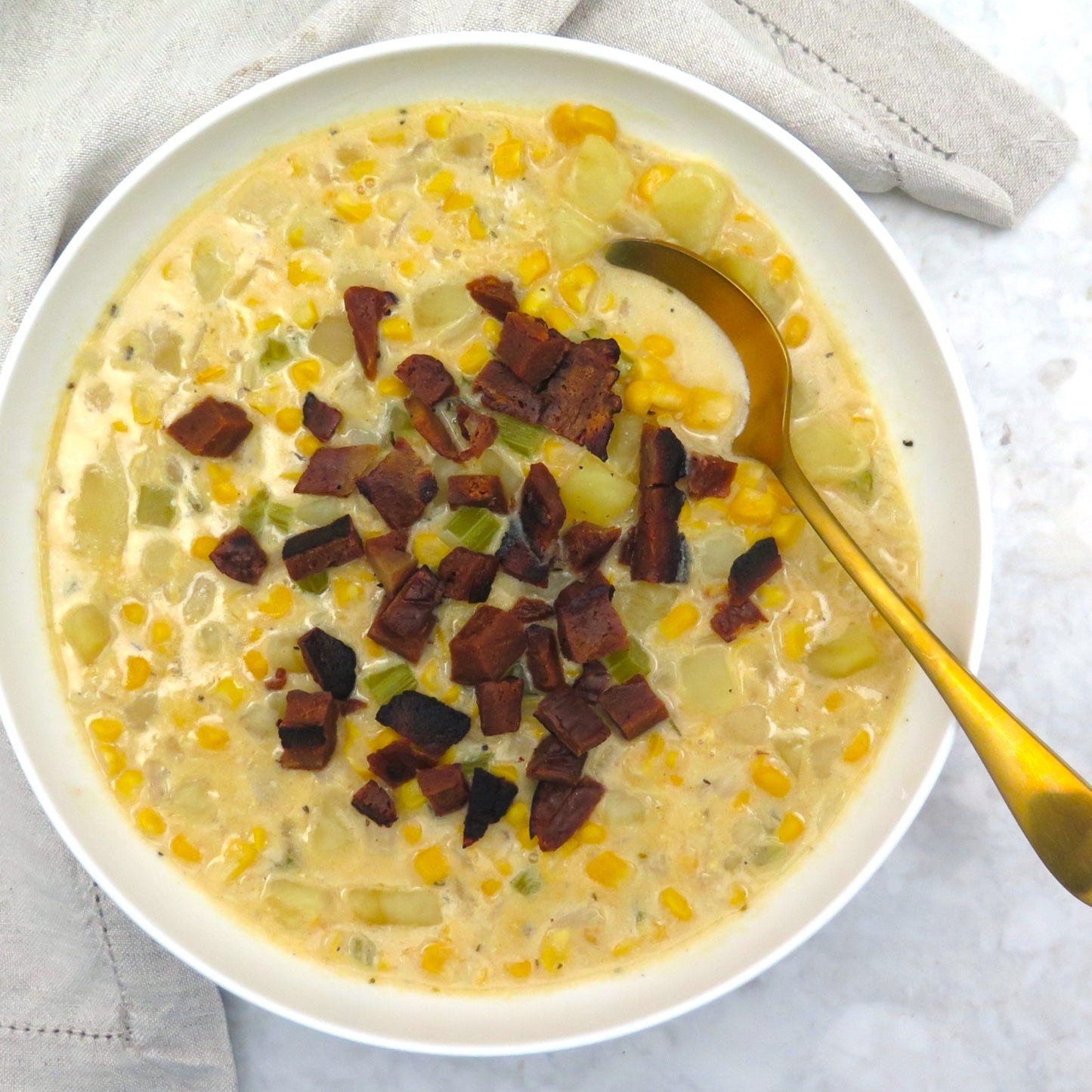 Fresh corn chowder